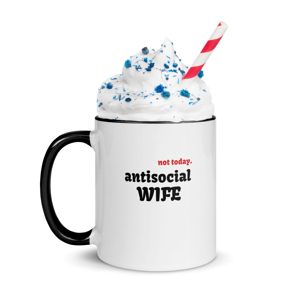 NOT TODAY Antisocial Wife Mug - Free Shipping