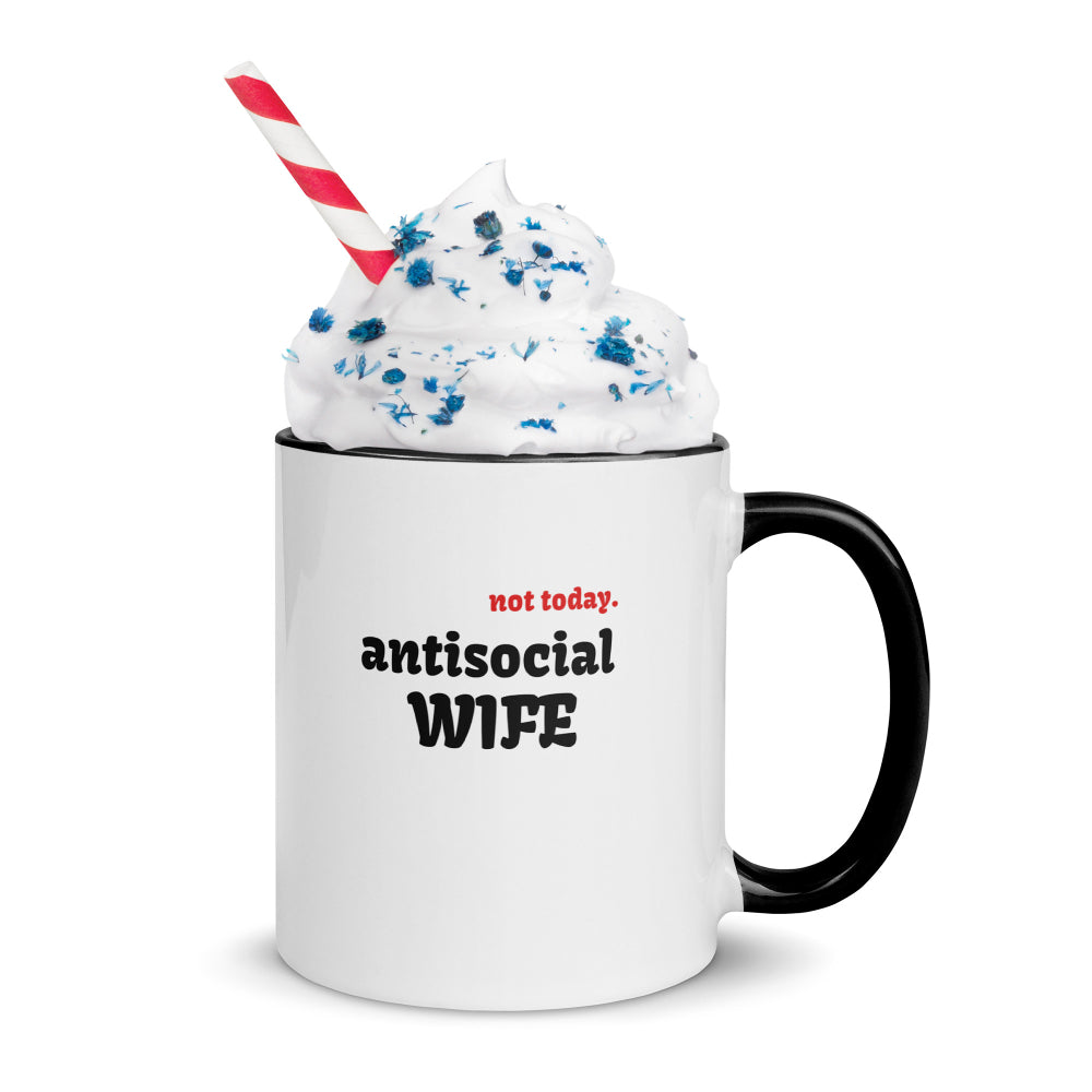 NOT TODAY Antisocial Wife Mug - Free Shipping