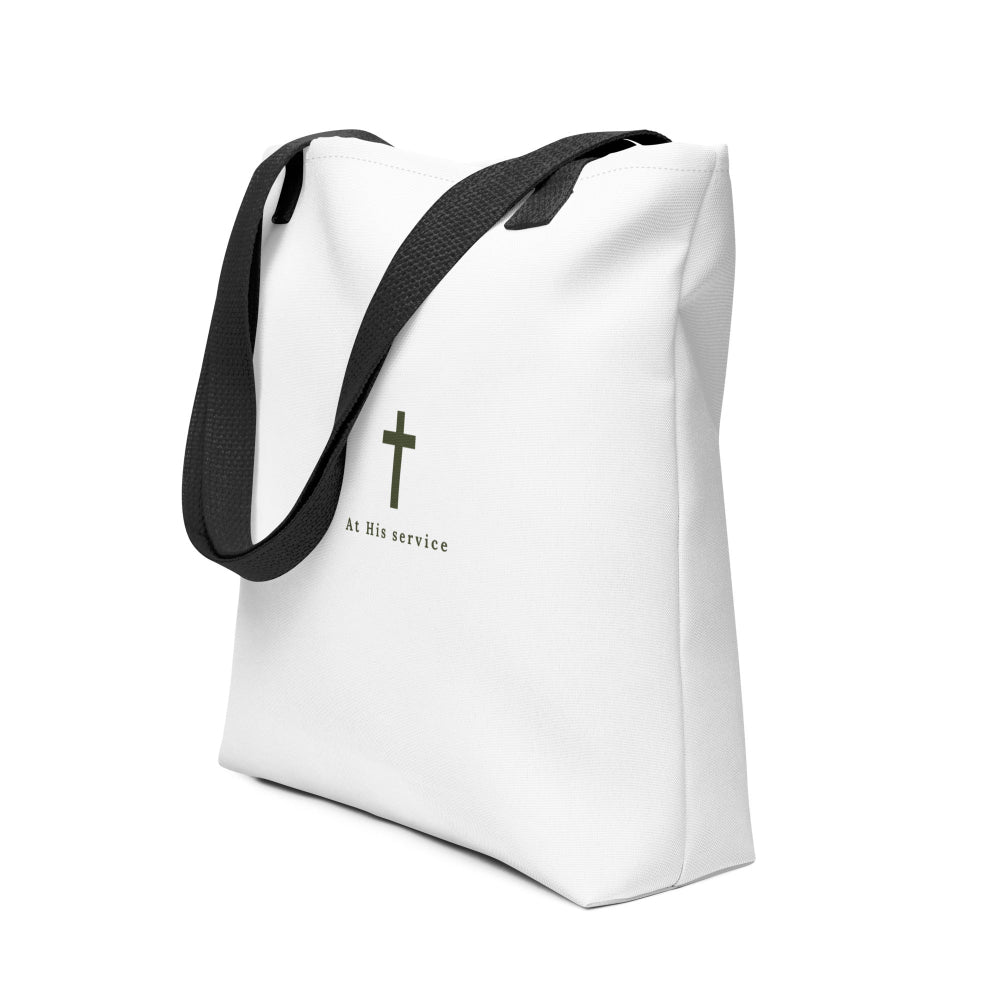 At His Service tote bag