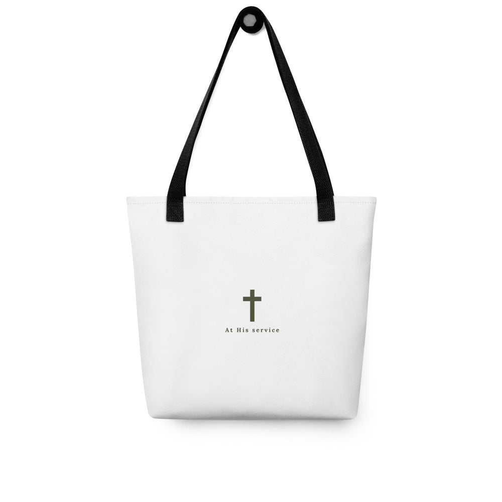 At His Service tote bag