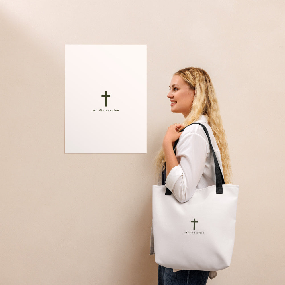 At His Service tote bag