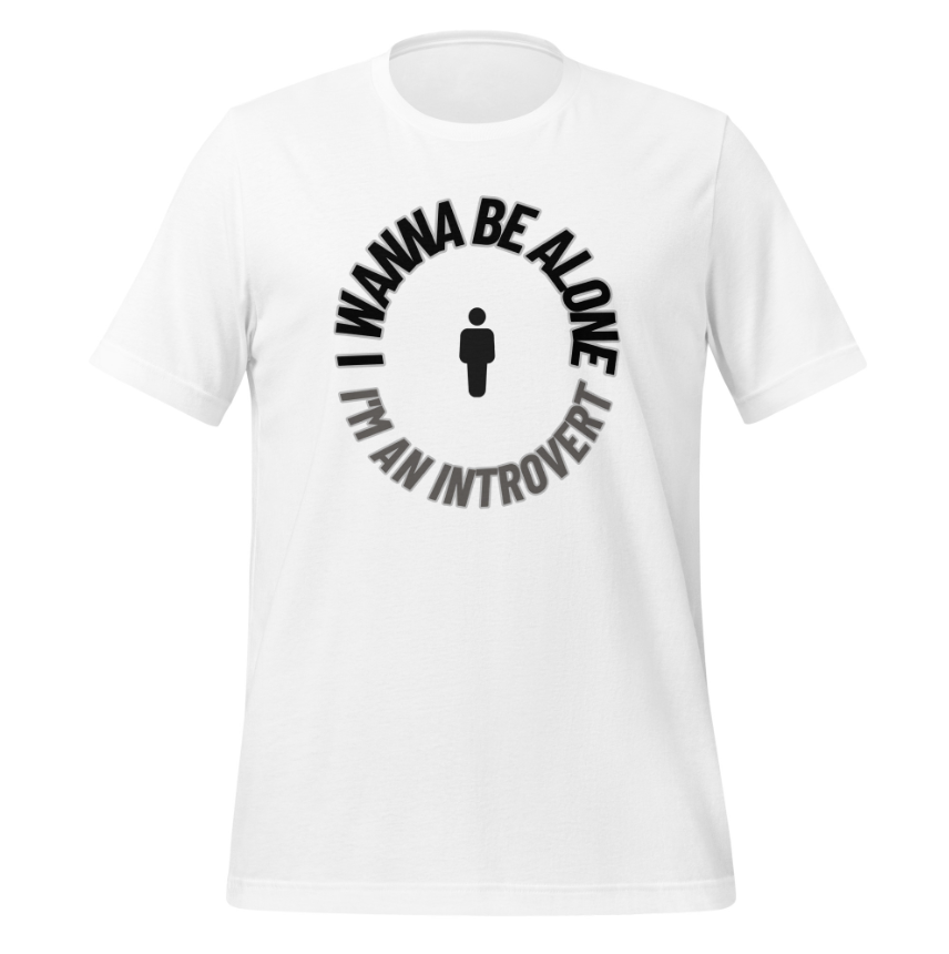 Embrace Your Introverted Side with the 'I Wanna Be Alone' Tee for women