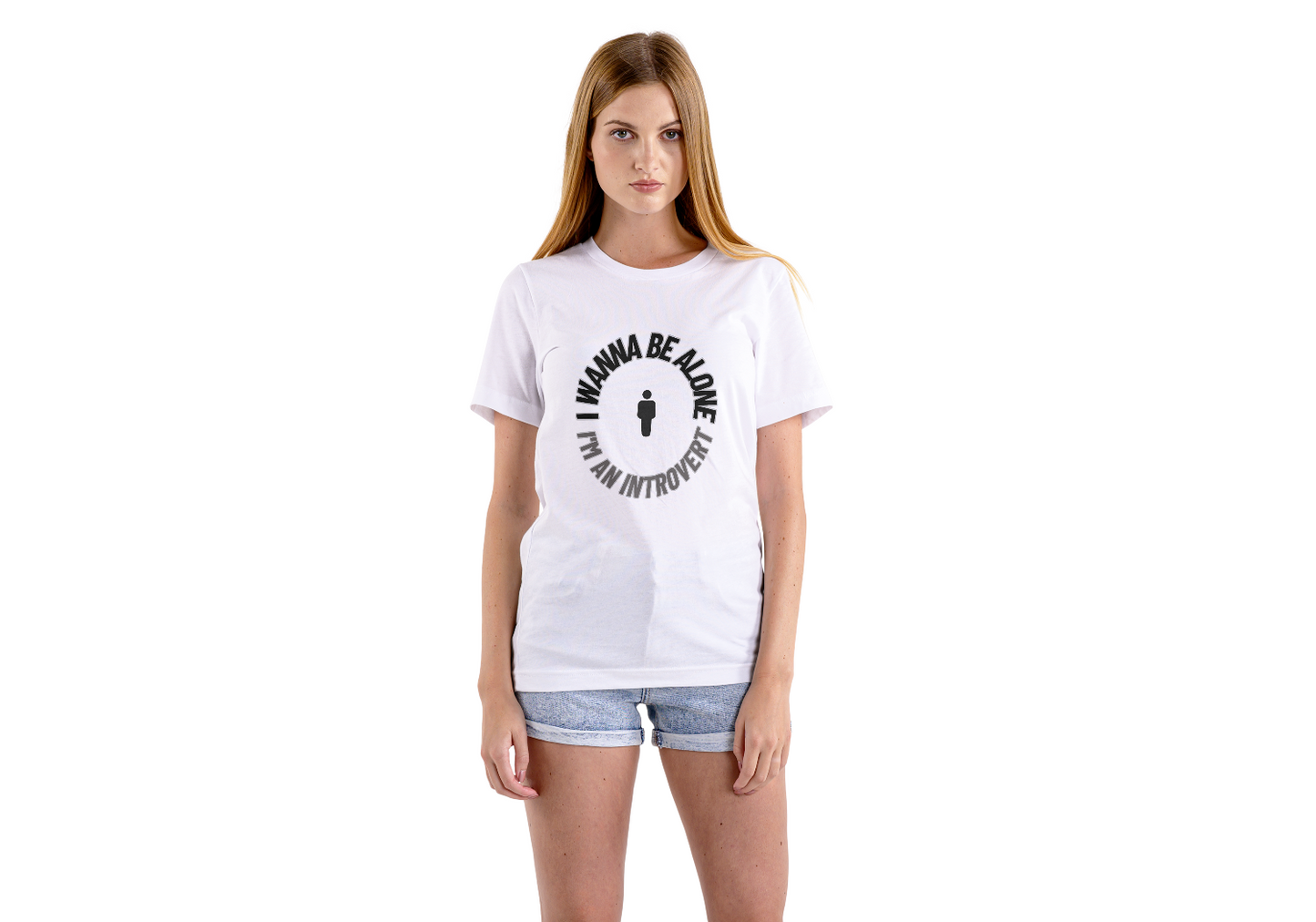 Embrace Your Introverted Side with the 'I Wanna Be Alone' Tee for women