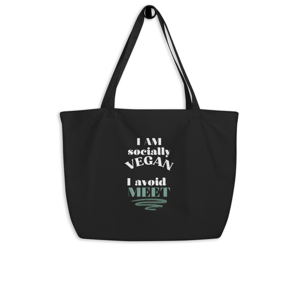 Large organic tote bag - Socially Vegan ๐ฑ