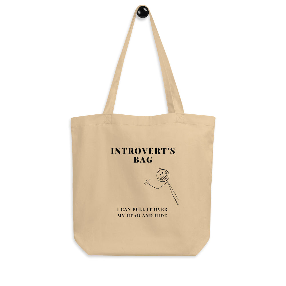 Eco Tote Bag for Introverts to hide - MUST HAVE - FREE SHIPPING