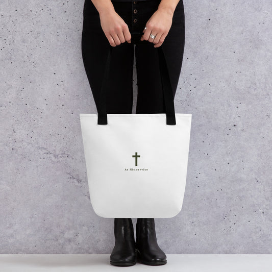 At His Service tote bag 
