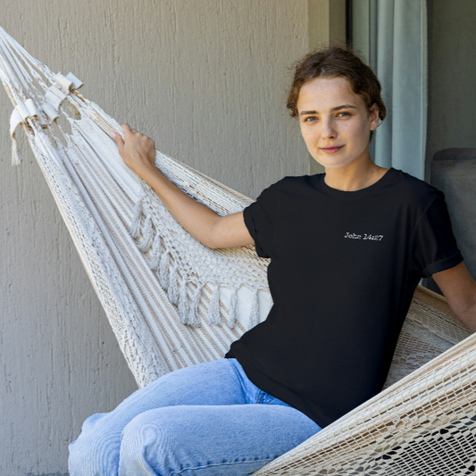John 14:27 Minimalist Christian T-Shirt ✨ Women