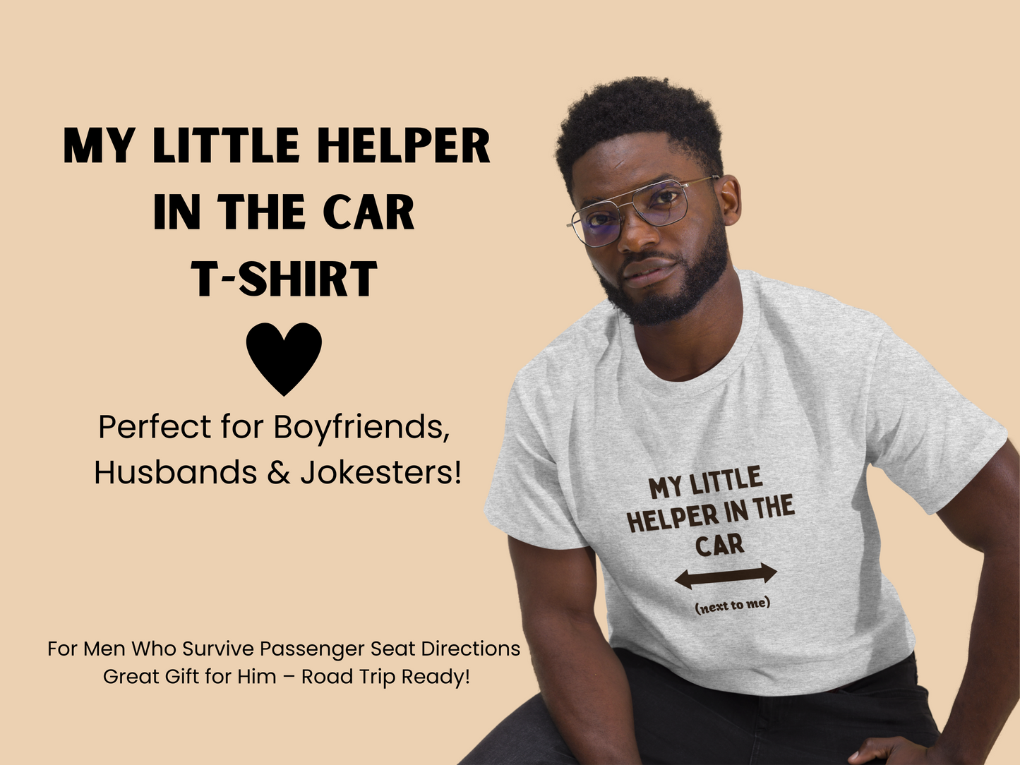 My Little Helper in the Car - Men's classic tee - Free Shipping